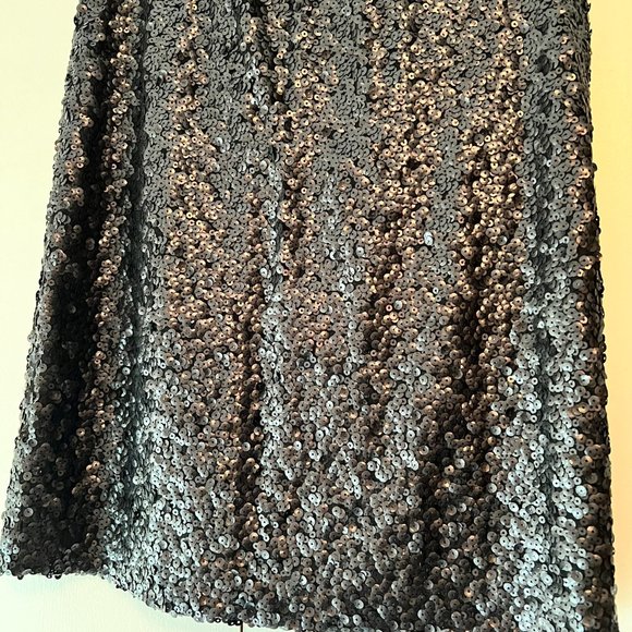 New York & Co Black Sequin Skirt - Pull On - Medium - Picture 2 of 5